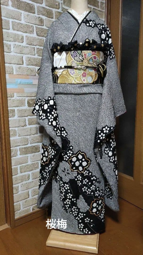 ❴香❵　振袖　フルセット　成人式　金糸　黒総絞り