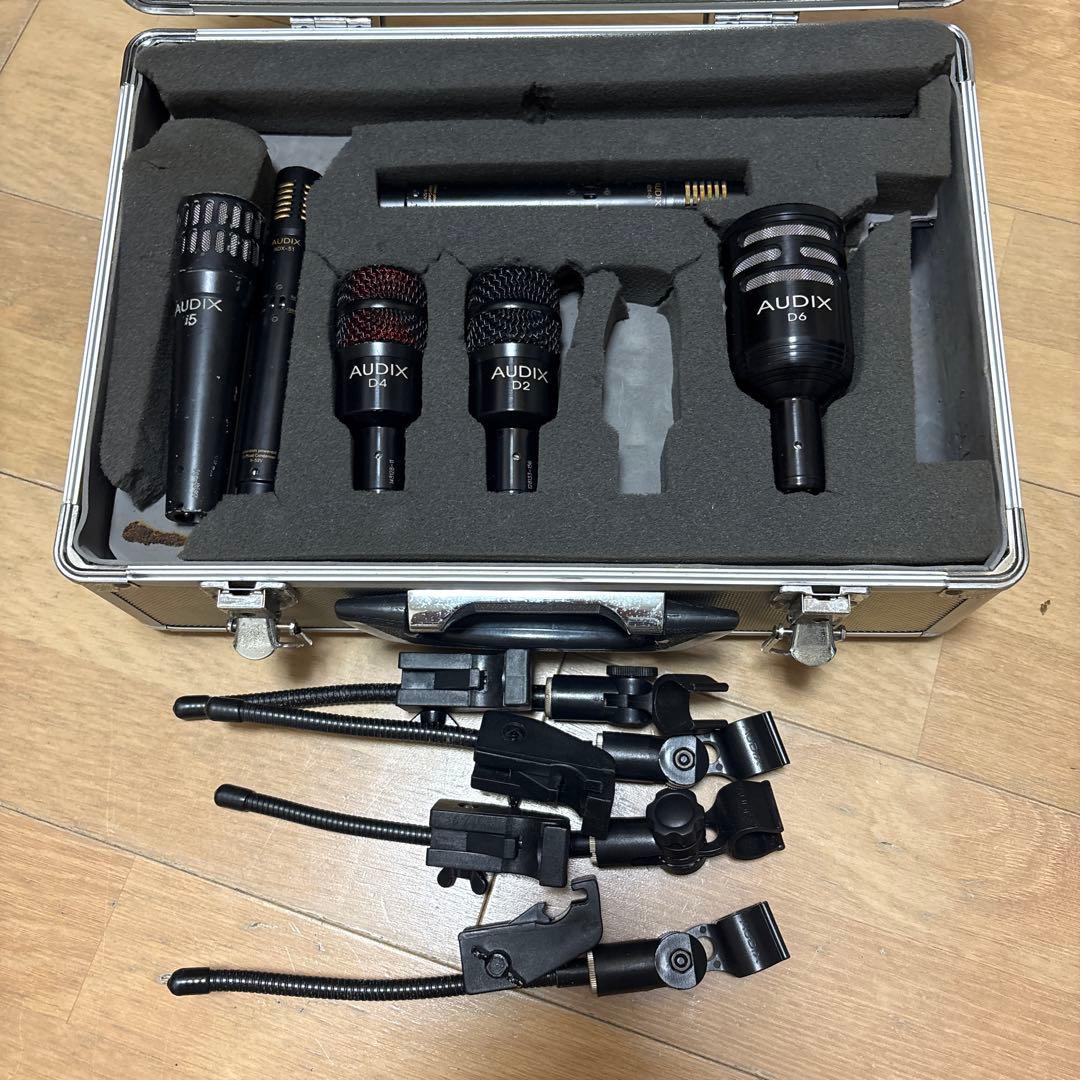 AUDIX マイクセット D6 D4 D2 専用ケース付き