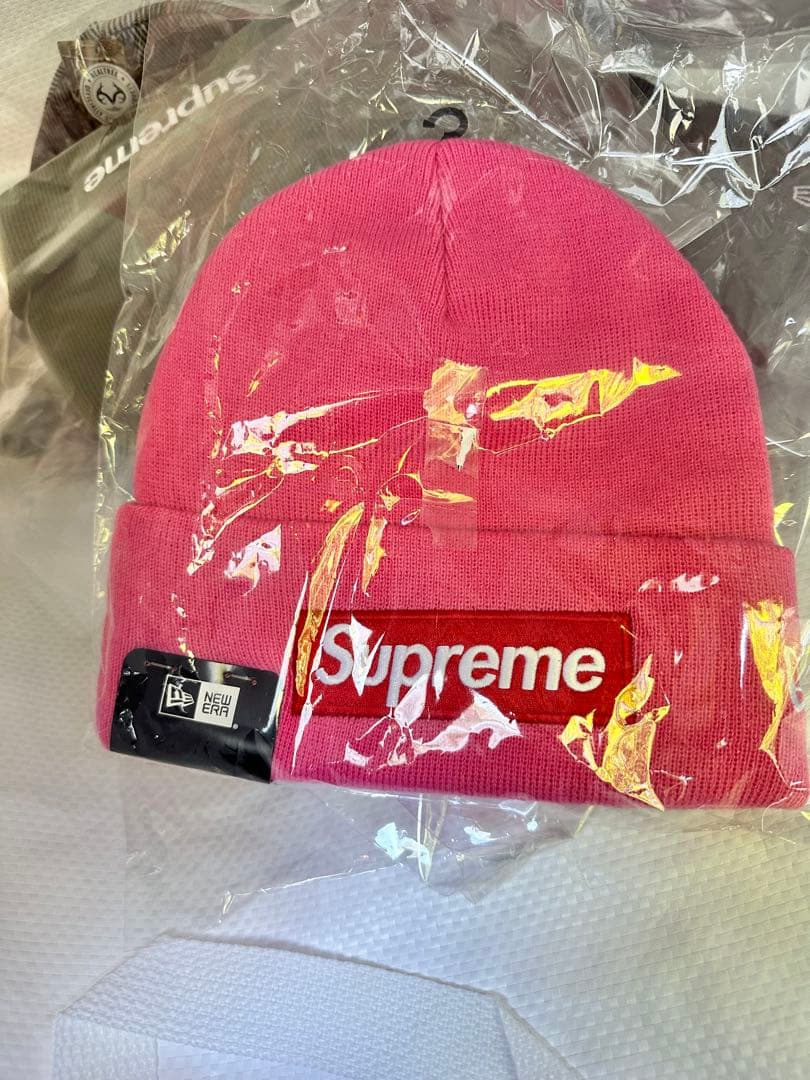 帽子 Supreme x New Era Box Logo Beanie (25FW)