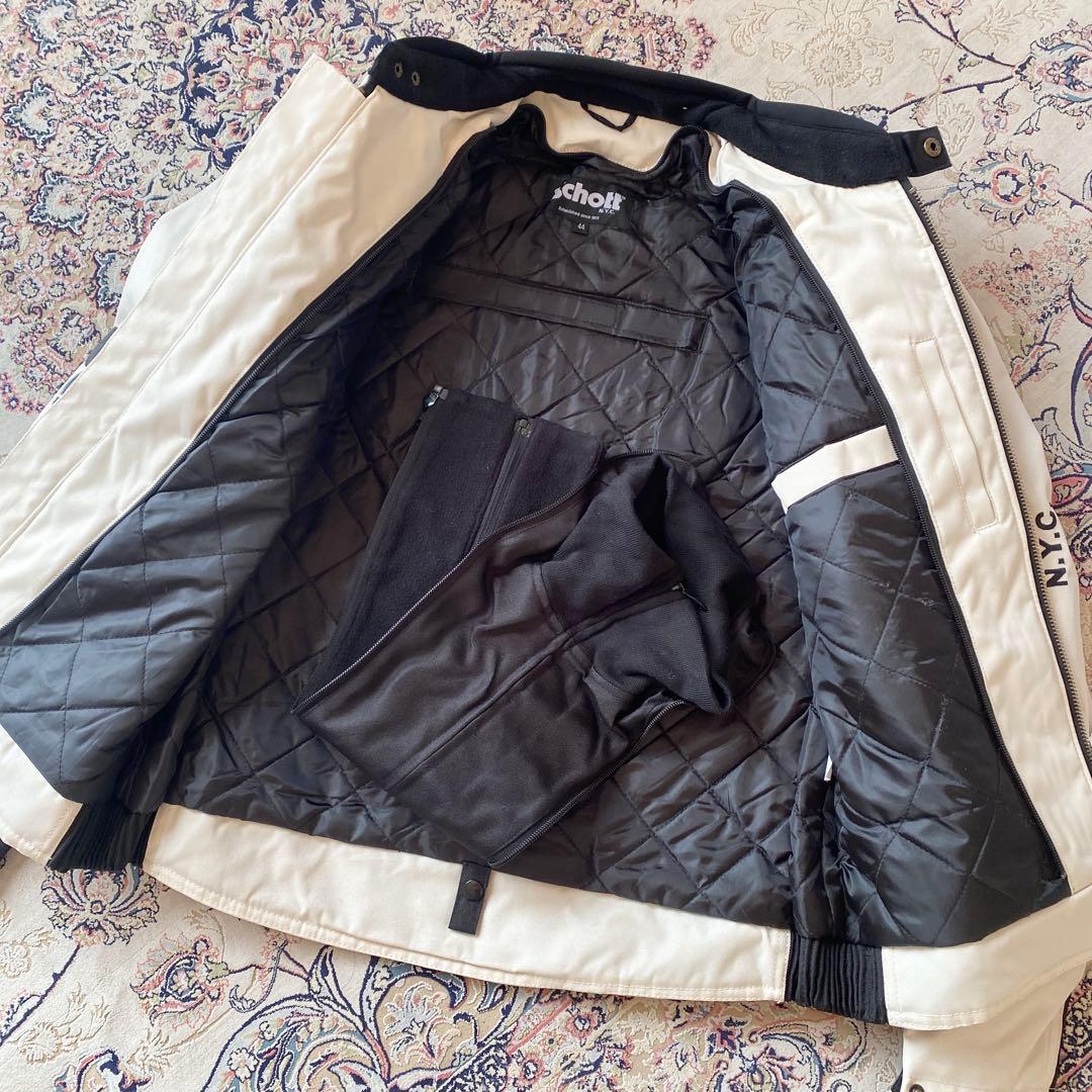新品未使用Schott シングルライダースジャケット インナー脱着可能モデル！