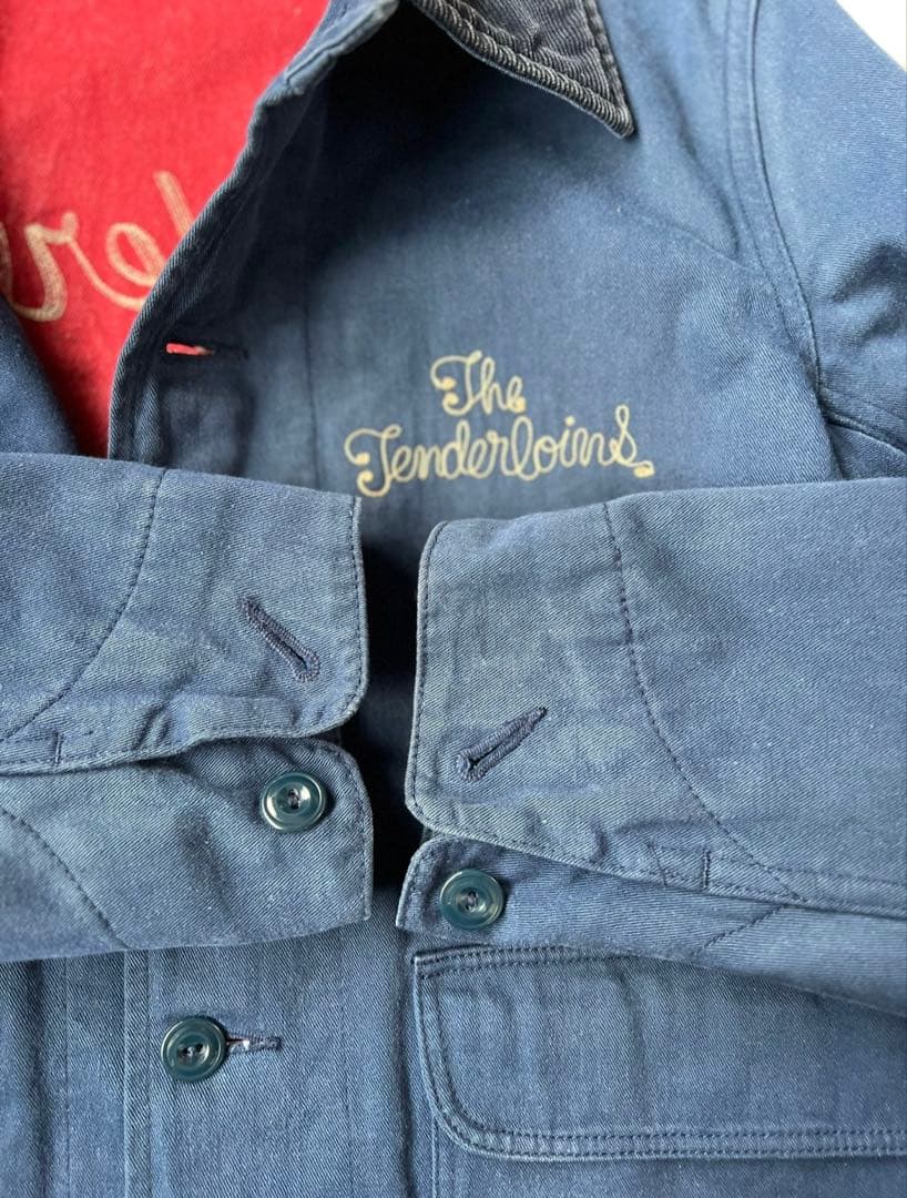 Tenderloin ジャケット ネイビー 襟コーデュロイ