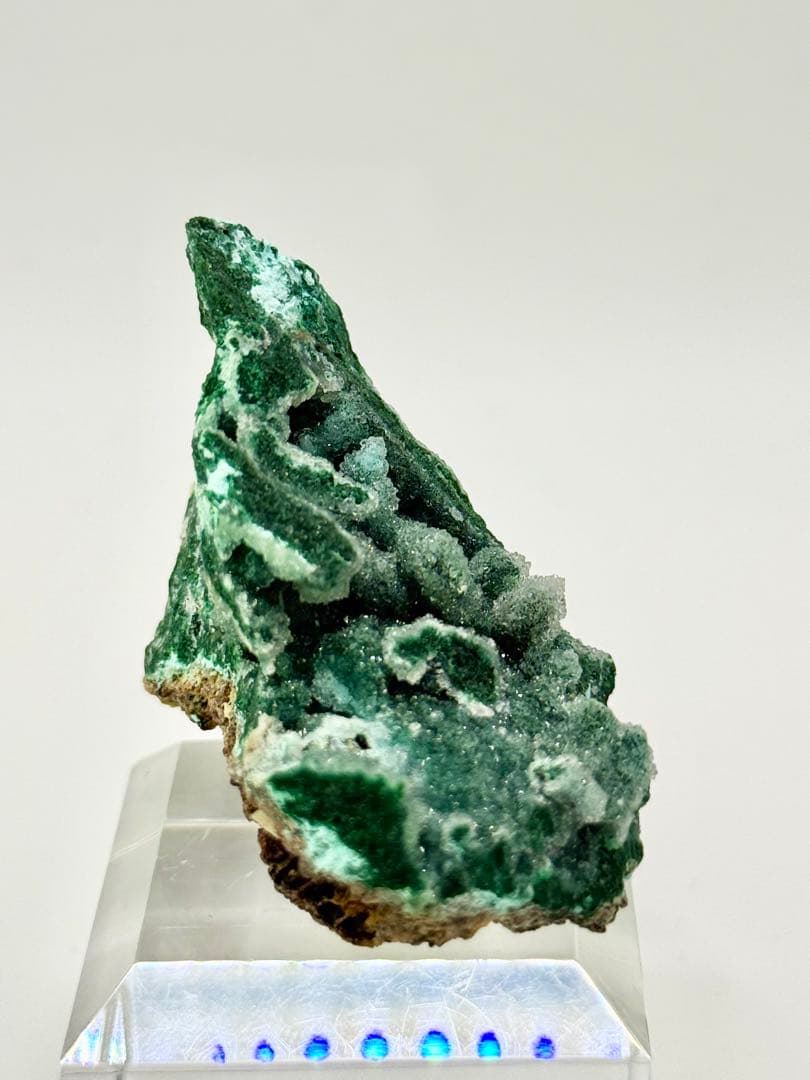 マラカイトクォーツ　ドゥルージー　原石　鉱物標本　天然石　水晶　孔雀石
