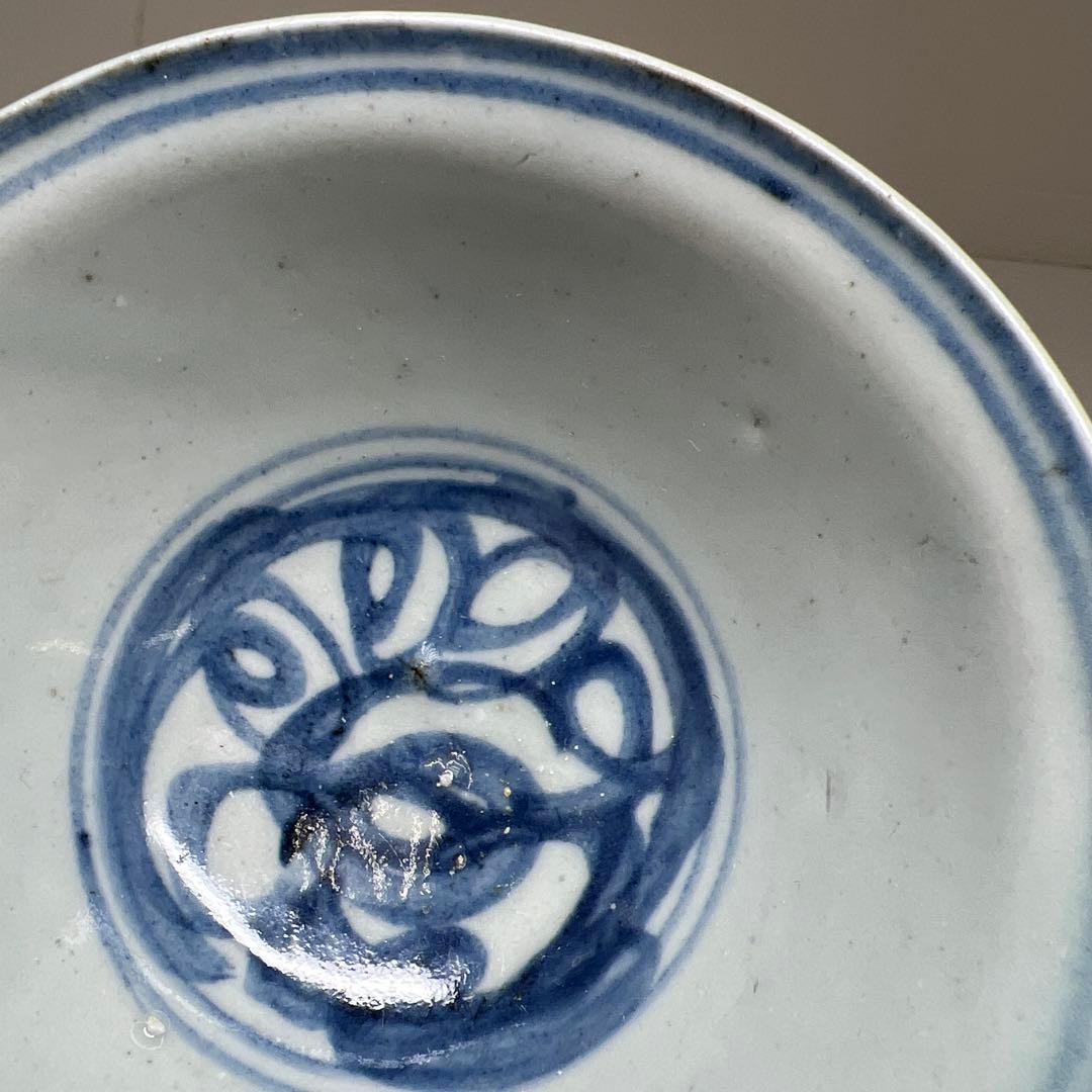 中国古玩　新渡中鉢2客　口径約17/12.7㎝　東Y7-0804①