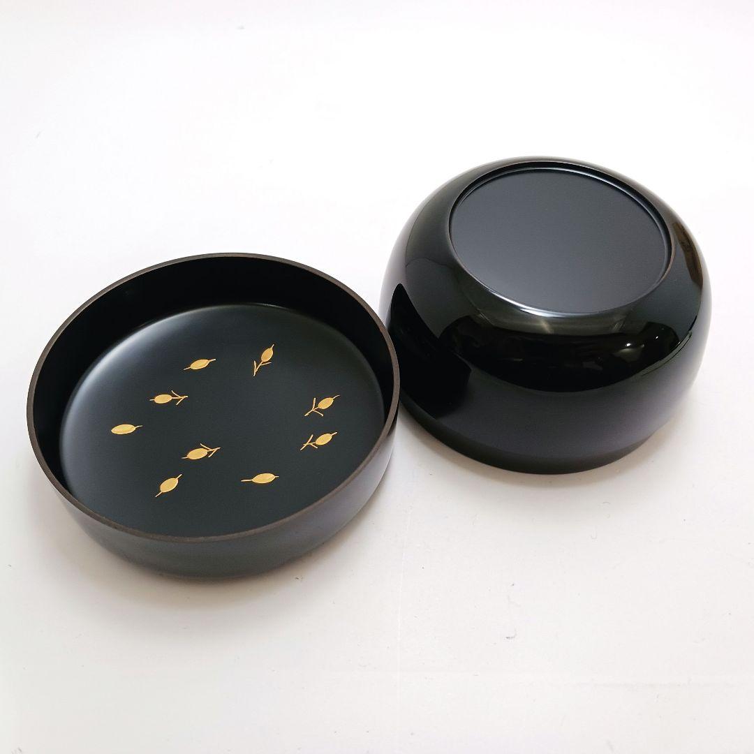 Y3030-9 茶道具 塗師 春仁造 玄々斎好 徳風棗 共箱　ma　YY