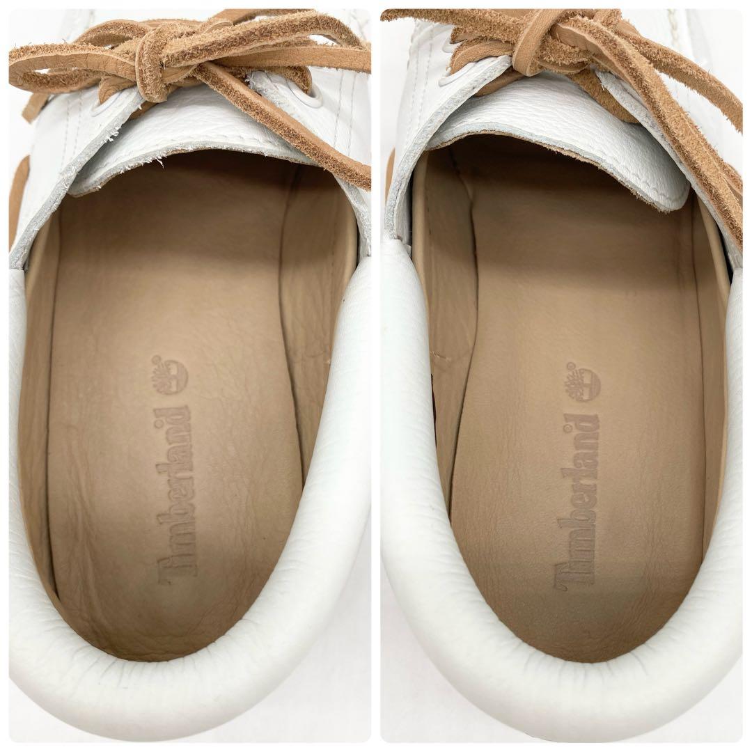 A16172 美品 ティンバーランド　3アイクラシックラグ　白　26