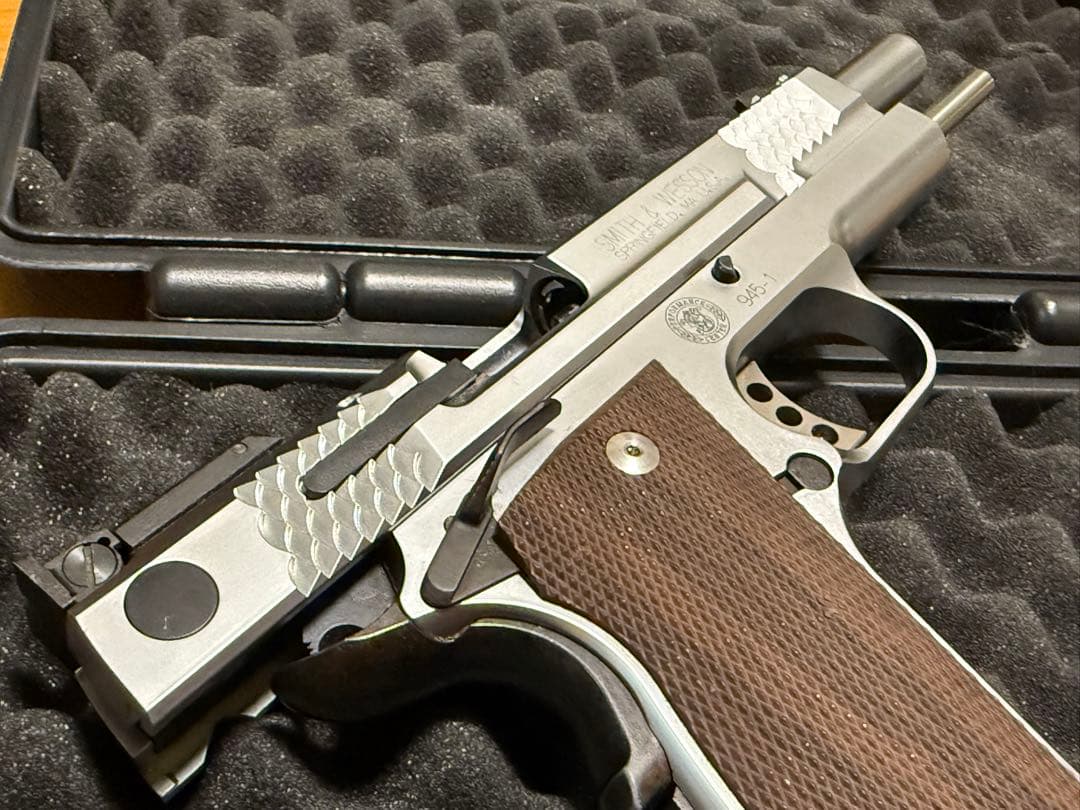 美品 KSC S&W M945 ステンレスシルバーモデル JASG安全基準適合