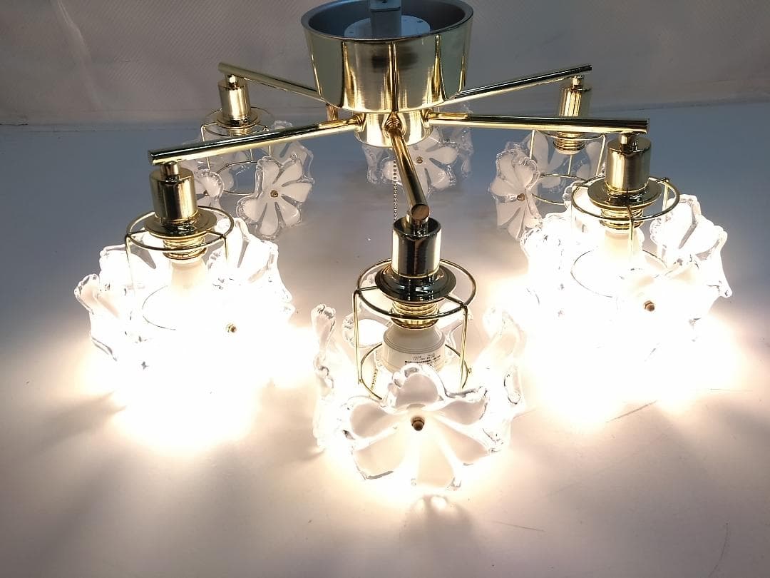 キシマ Kishima シーリングライト シャンデリア フラワー 照明 6灯 ◇