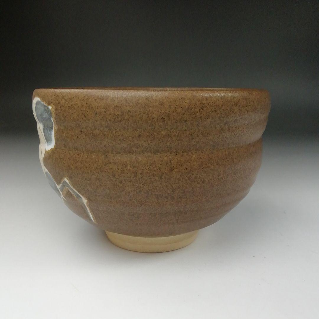 Ｔ６１９　茶碗　『九谷焼』『椿文』『長高喜兵衛 造』　共箱　抹茶碗　茶道具