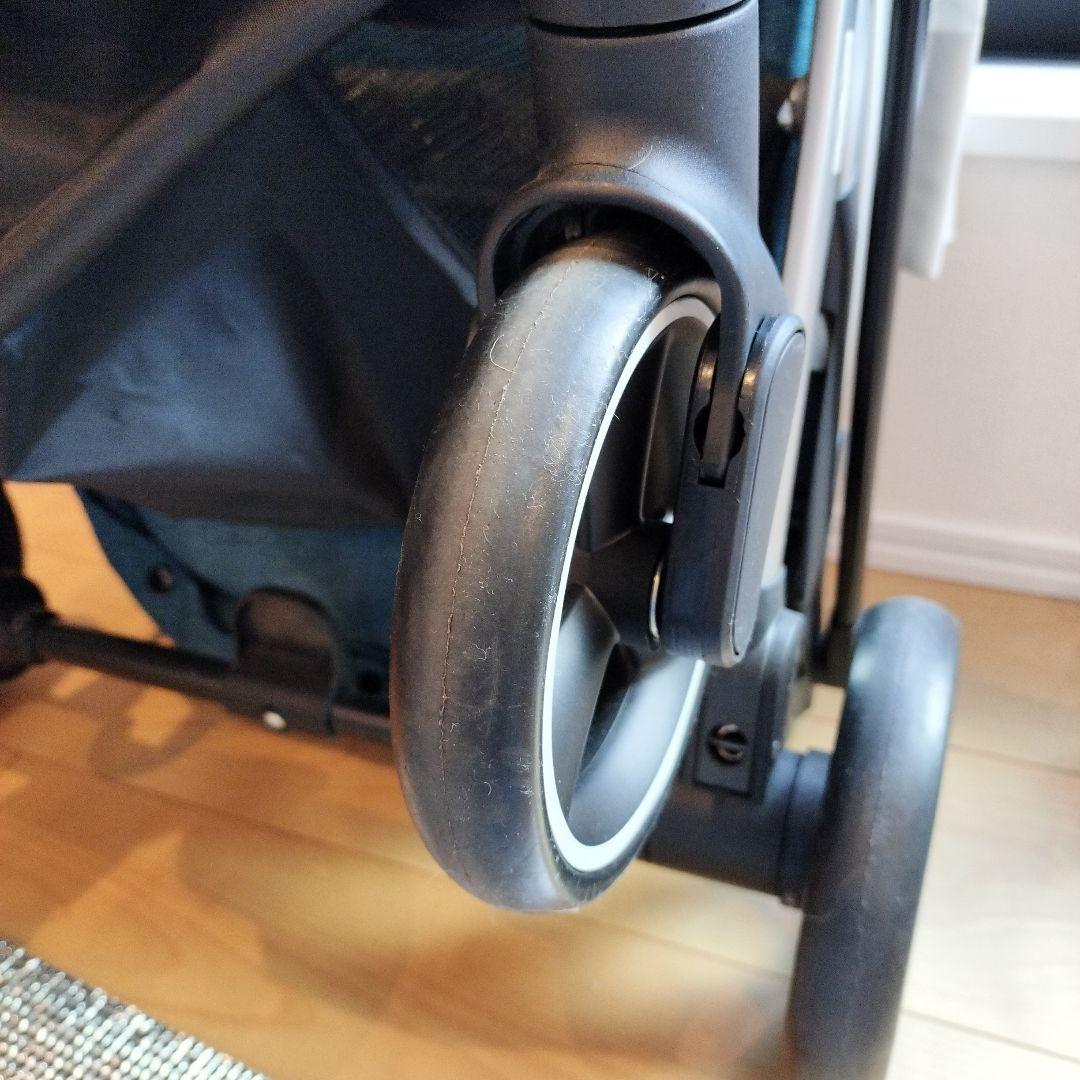 デニムブルー ペットカート メッシュカバー付き　Coconte