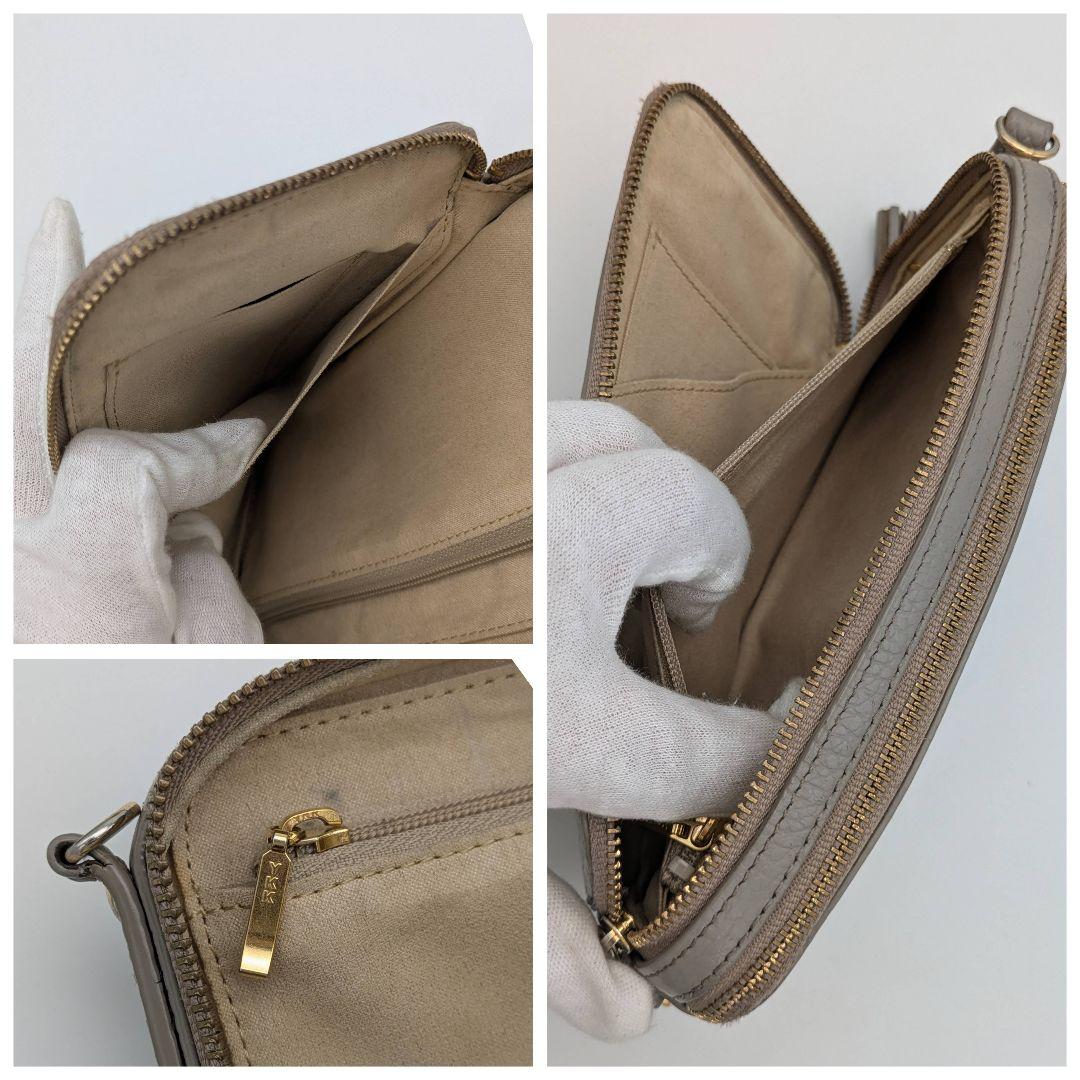 ATAO アミュレット ケリー グレージュ スマホショルダー お財布ポシェット