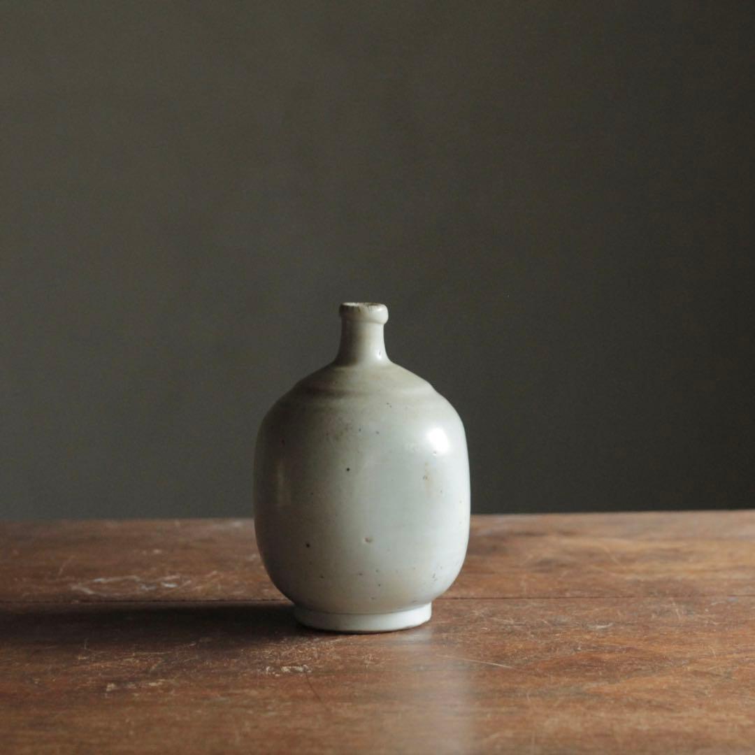 白磁 撫で四方形 徳利 酒器 古美術 古道具 アンティーク