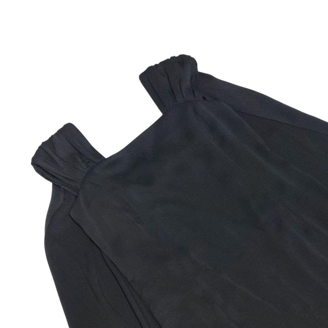 極美品✨JENNE　ショルダーベールドレス　希少L　ブラック