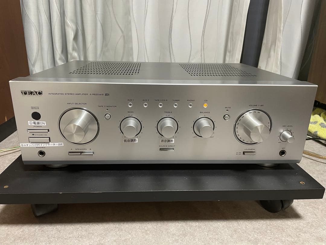 TEAC A-R630MKII 音出し確認済み