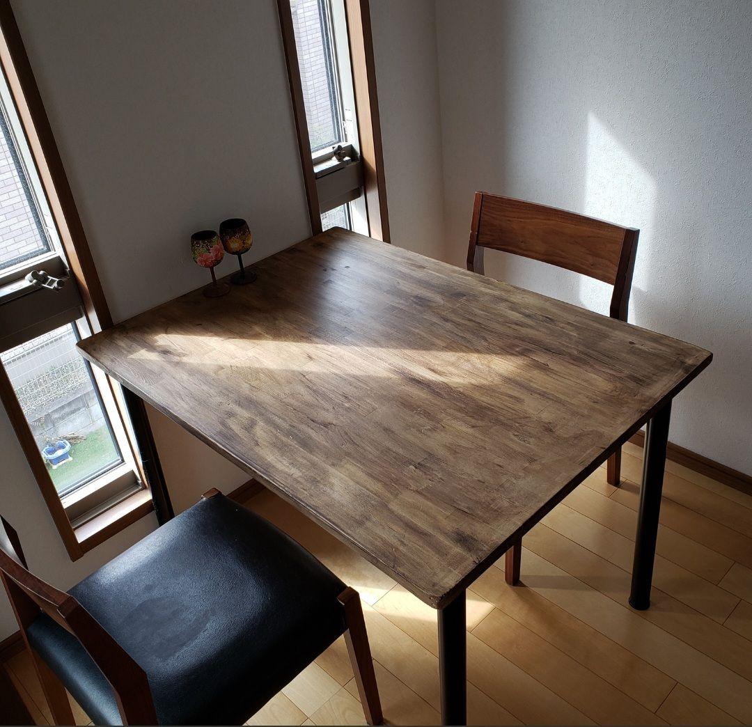 【はぐさん一脚限定】72×80 ダイニングテーブル　ウォールナットワックス