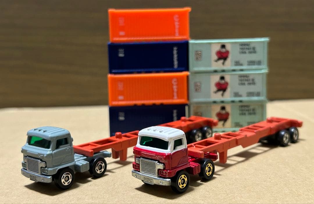 ロングトミカ 日野 海上コンテナ運搬車 2台セット