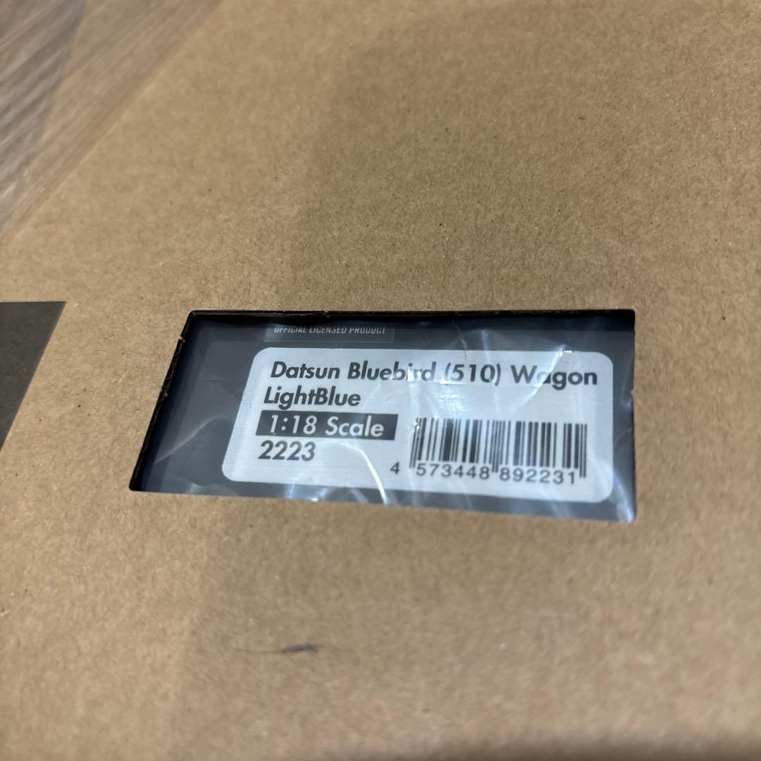 1/18 イグニッション　ダットサン　ブルーバード510 ワゴン　ライトブルー