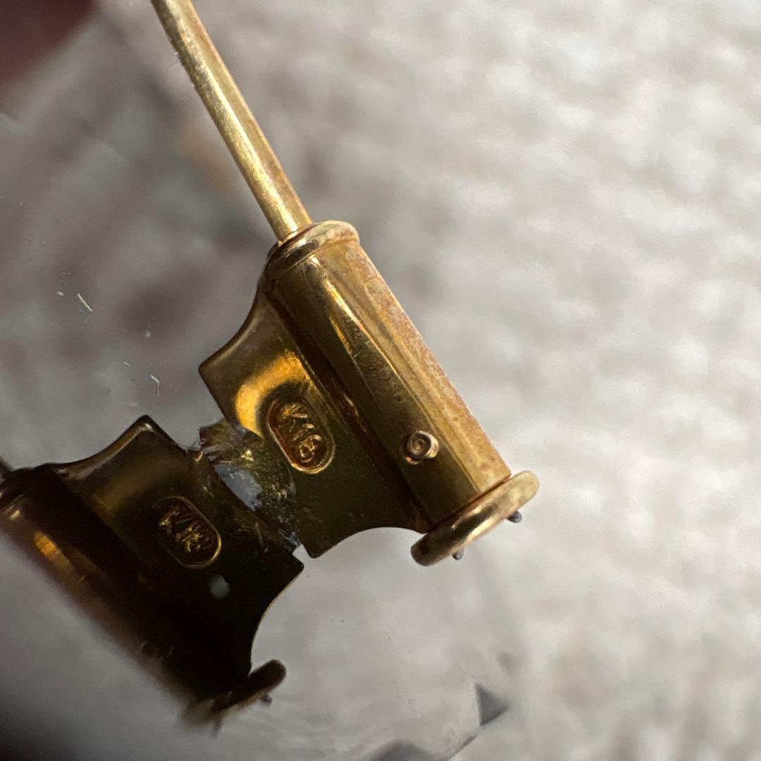 カメオ 鼈甲　K18 ブローチ　ビンテージ　アンティーク