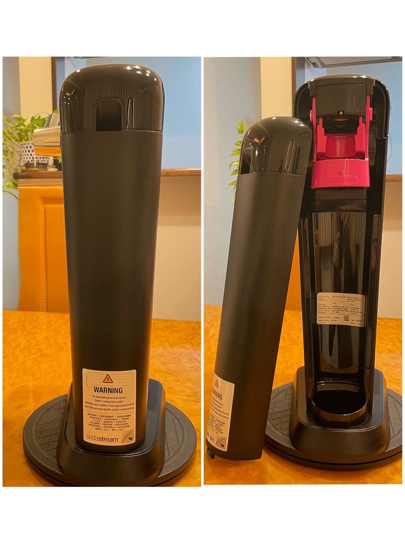 使用回数僅少　ソーダストリーム Art 満タンシリンダー2本、未使用ボトル1本