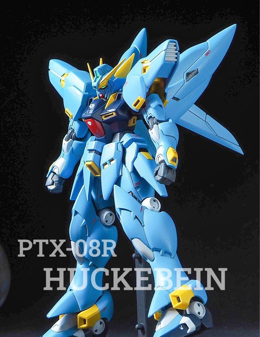 hg ヒュッケバイン 【全塗装完成品】合わせ目消し　段落ちモールド追加　塗り分け