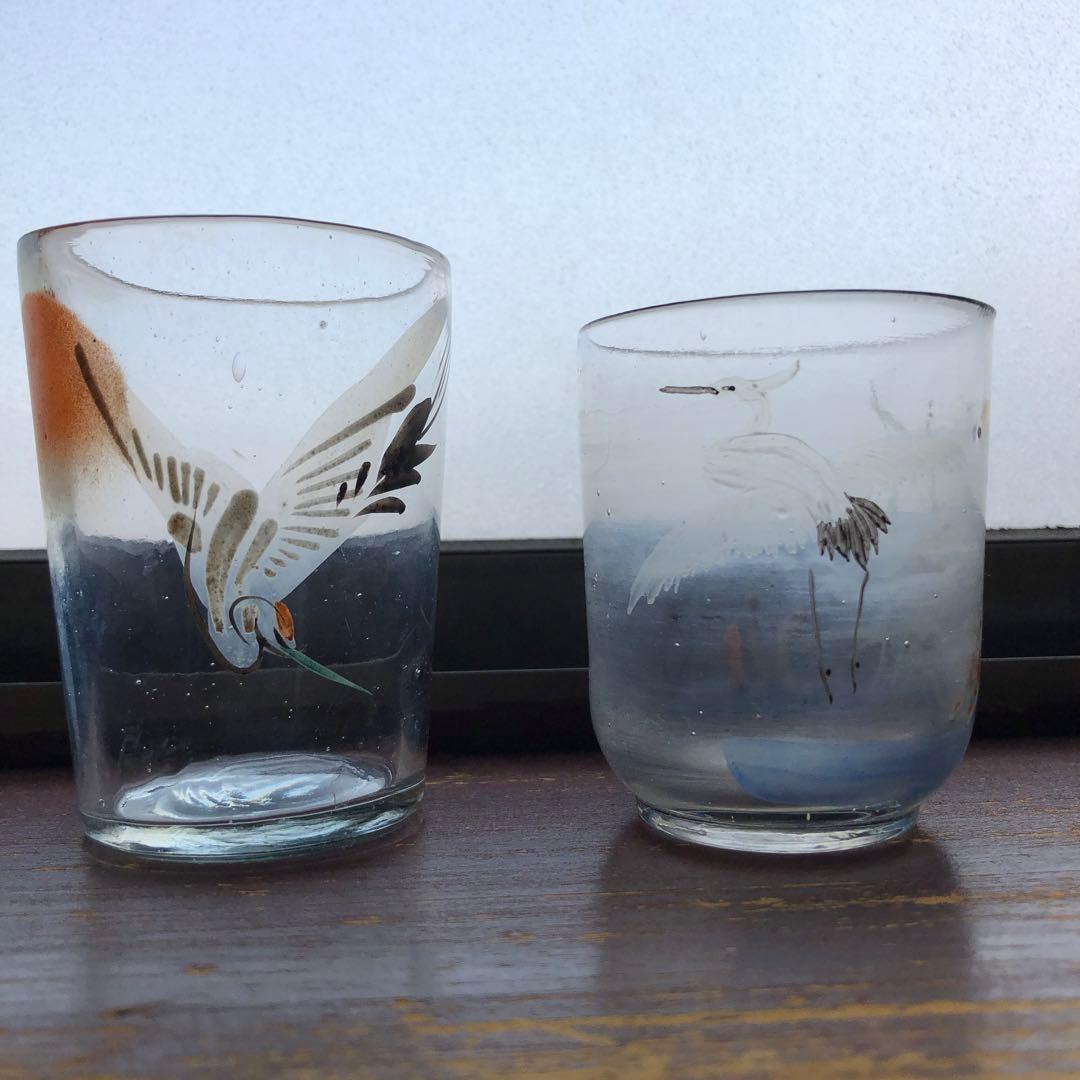 戦前ガラスコップ　アンティーク