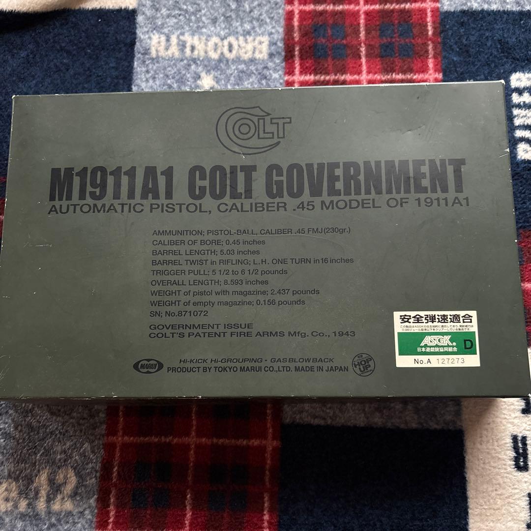 M1911A1 COLT GOVERNMENT モデルガン