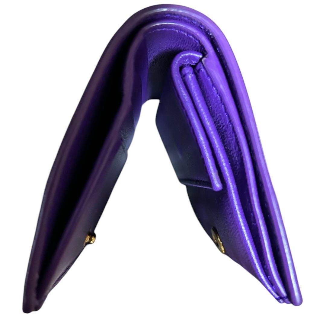 完売品　ヴェルサーチ　グレカ　ゴッデス　パープルカラー極美品✨付属品あり。