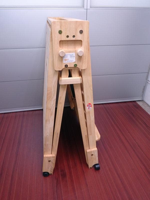 ②中居木工 折りたたみひのきスノコベッド ロータイプ シングル