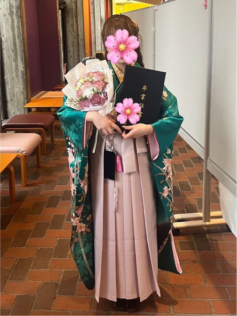 グリーン 振袖 フルセット