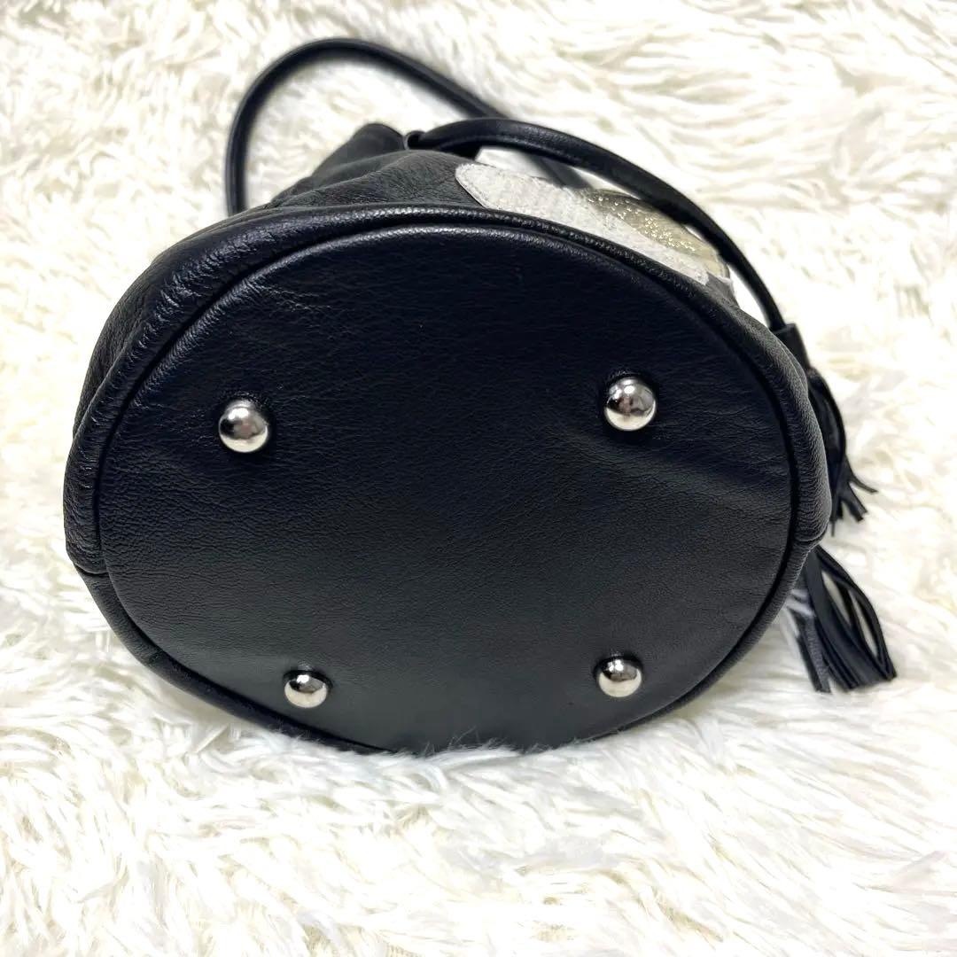 超希少 レア☆シンクビー ショルダーバッグ 巾着 2way レザー