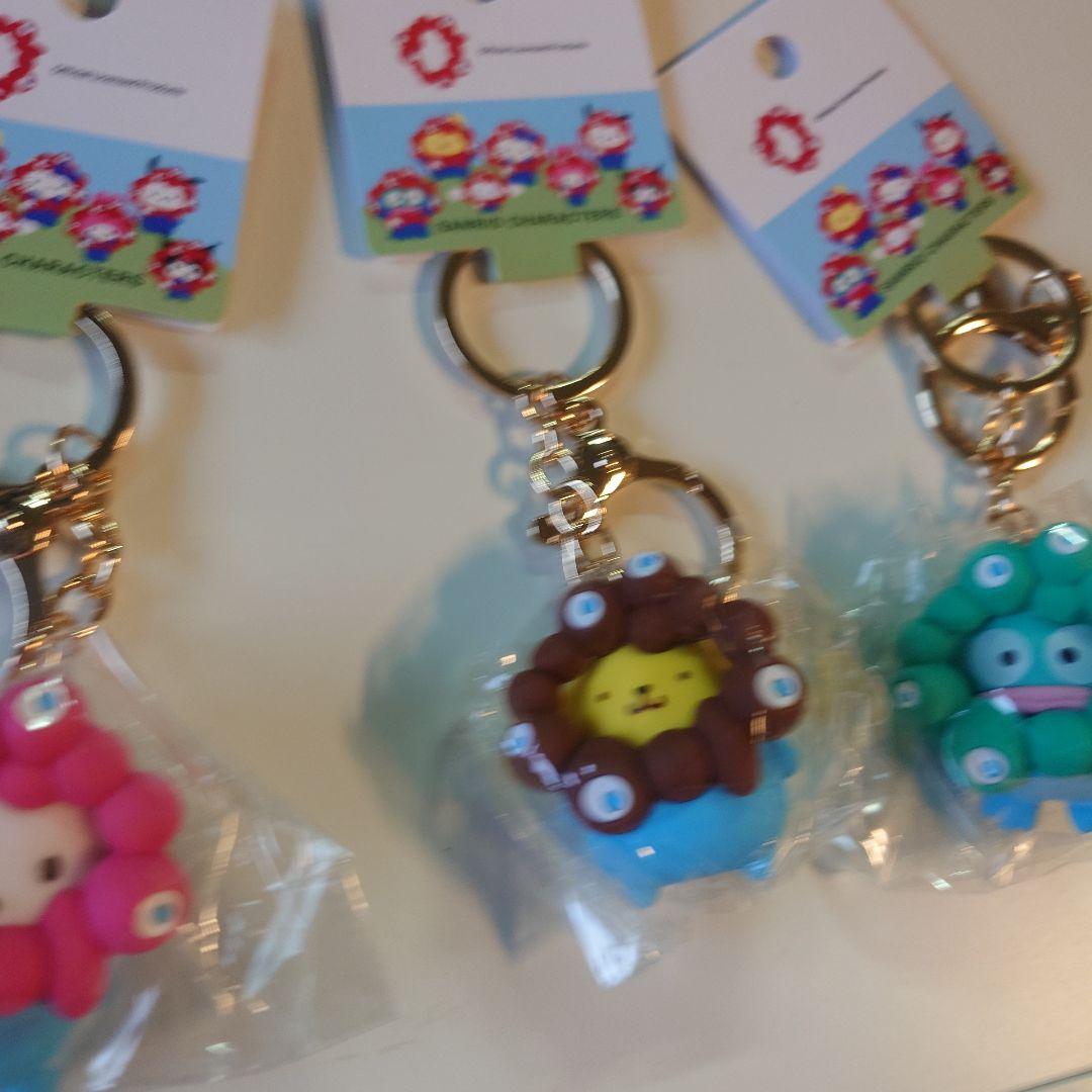 万博　公式キャラクター「ミャクミャク」・サンリオキーホルダー　5個セット