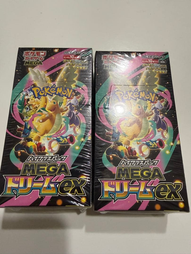 ポケモンカードMEGA ドリームex 未開封シュリンク付き 2BOX