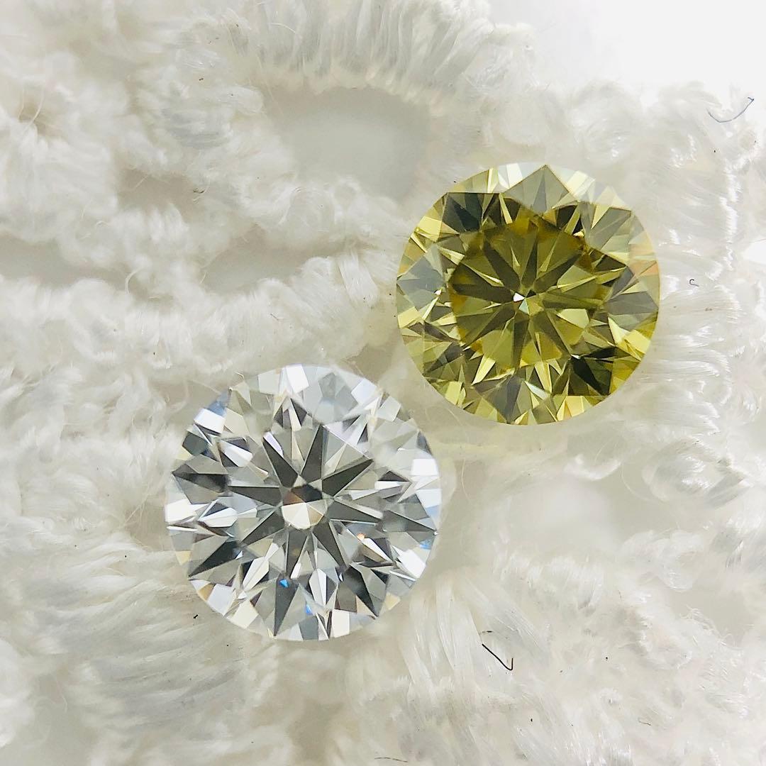 アクセサリー 0.365ct F. Deep Brownish Greenish Yellow