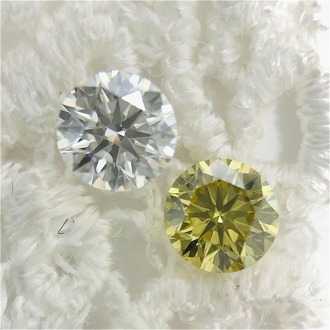 アクセサリー 0.365ct F. Deep Brownish Greenish Yellow