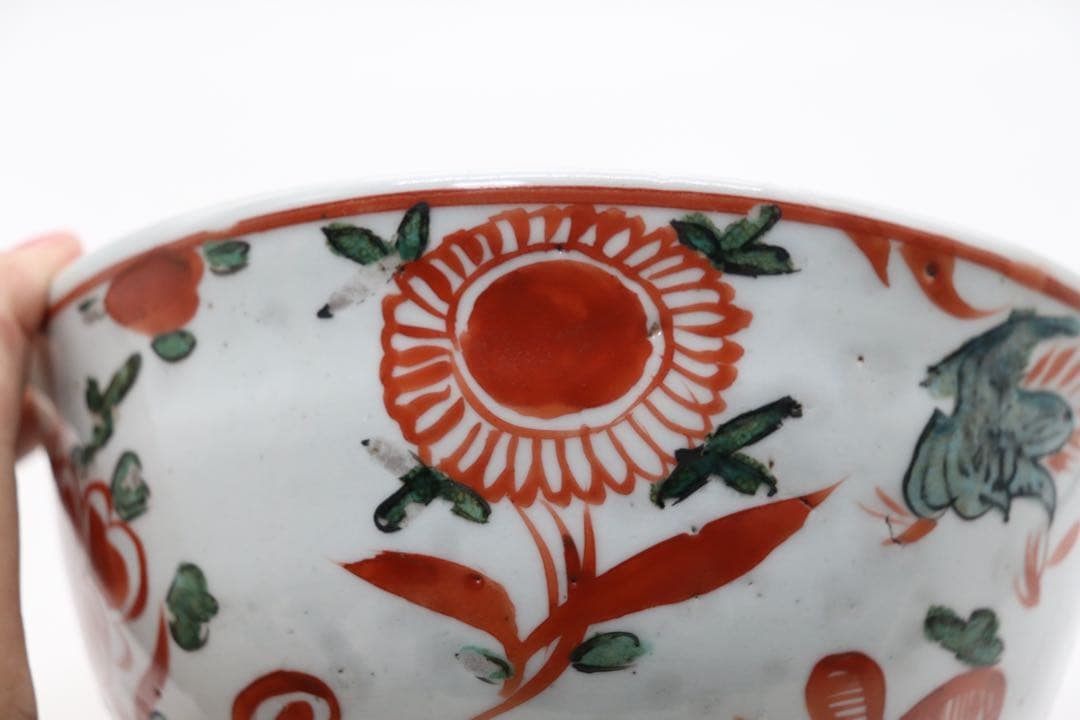 中国　明時代　呉須　鉢　送料込み1118