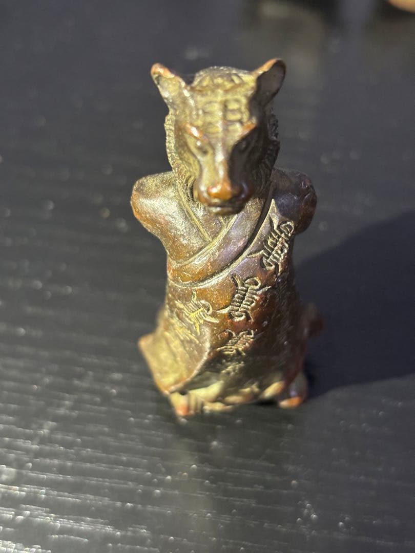 銅製品　十二支 金属製彫刻 12体セット