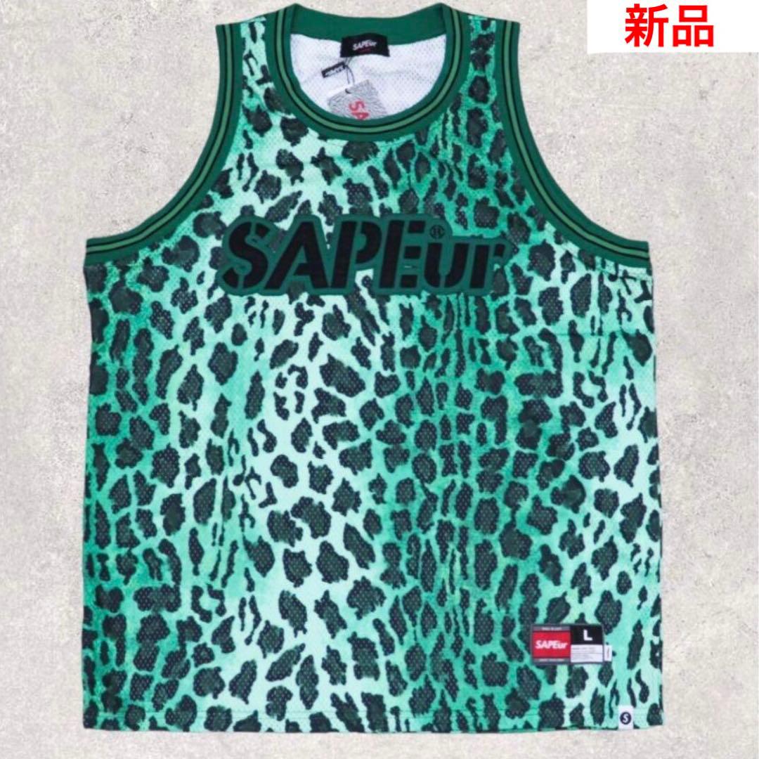 新品 SAPEur BASKET TANK TOP レオパード タンクトップ