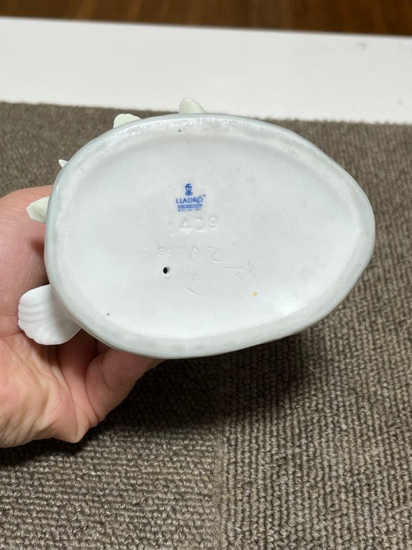 リャドロ　Lladro 陶器人形　カタツムリとアヒルたち