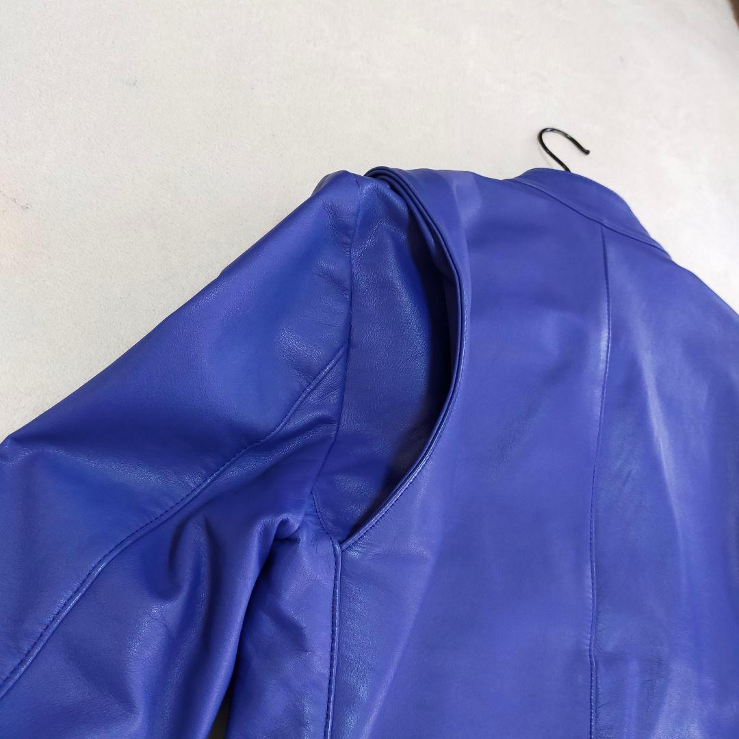 美品　LITHIUM HOMME　44　逆ハの字　シングルライダースジャケット