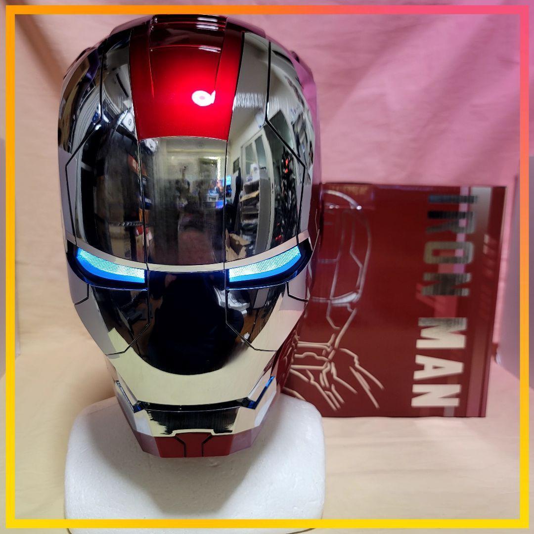 【アイアンマン】最新モデル 音声自動開閉マスク LED マーク5 ヘルメット
