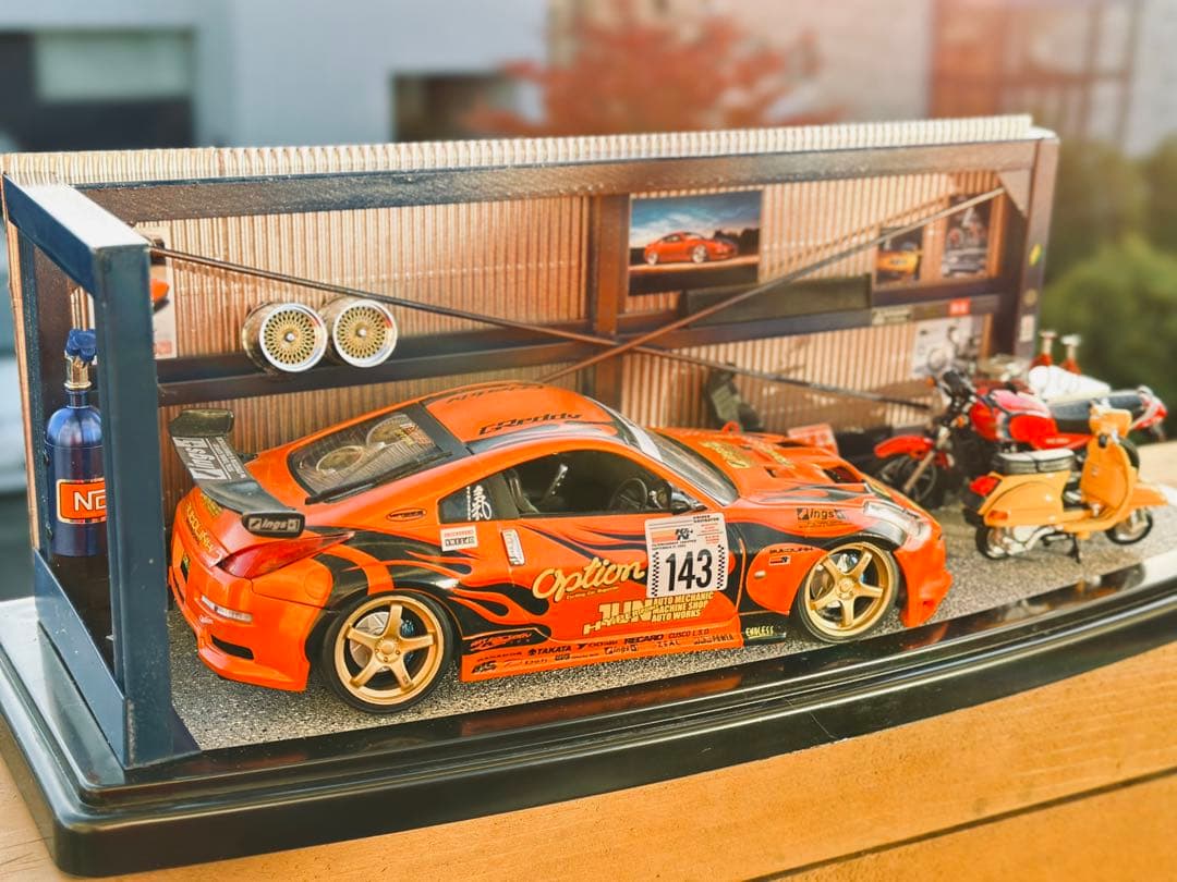 ■クオリティ良いガレージ風のジオラマです■