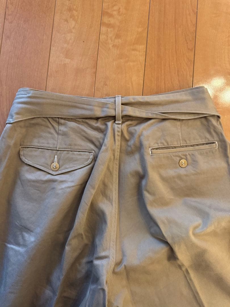 COMOLI Belted Chino Pants サイズ2