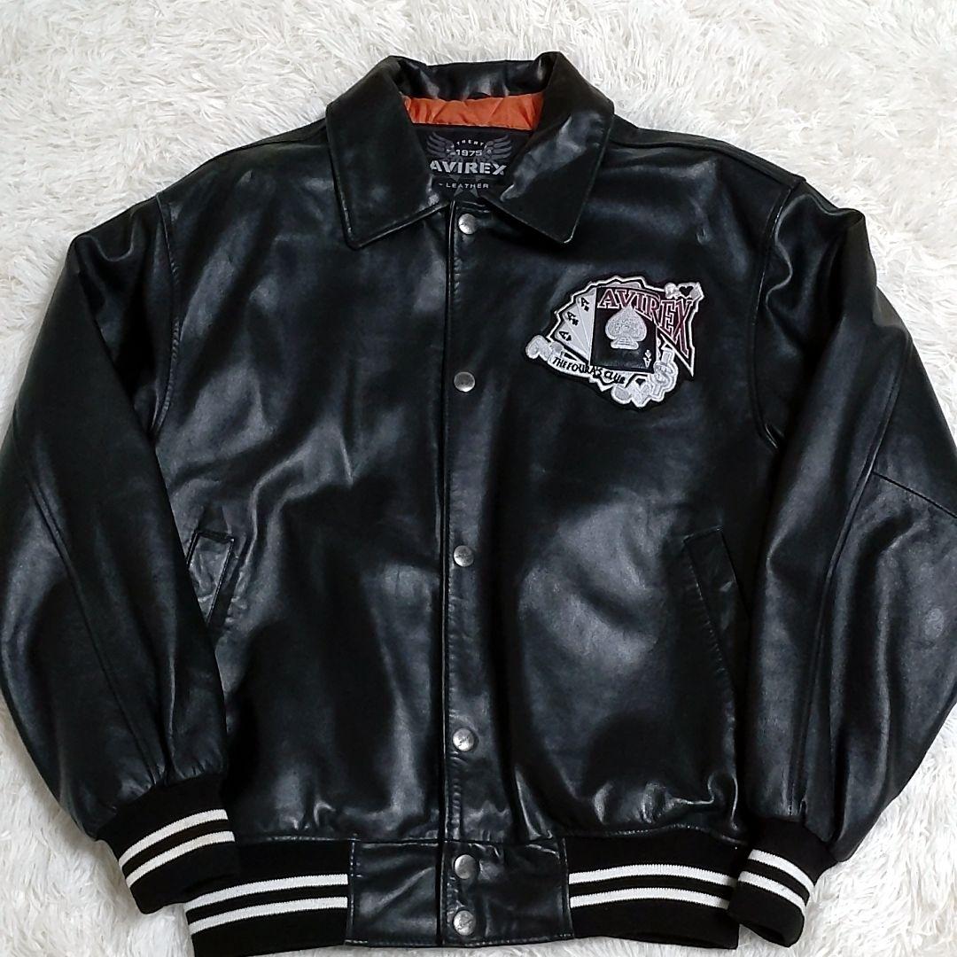 【希少】90s　AVIREX KING CASINO レザージャケット