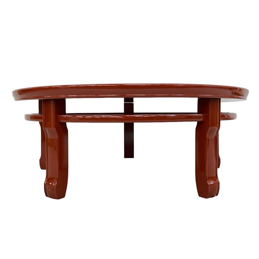 MORISHIGE漆塗り テーブルちゃぶ台年代物ヴィンテージもりしげ円形 中古