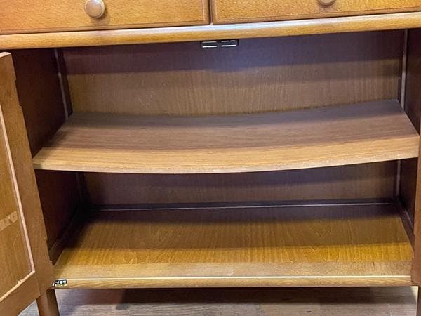 じゅりッツェルオールドカリモク 電話台 FAX台 キャビネット 昭和レトロ