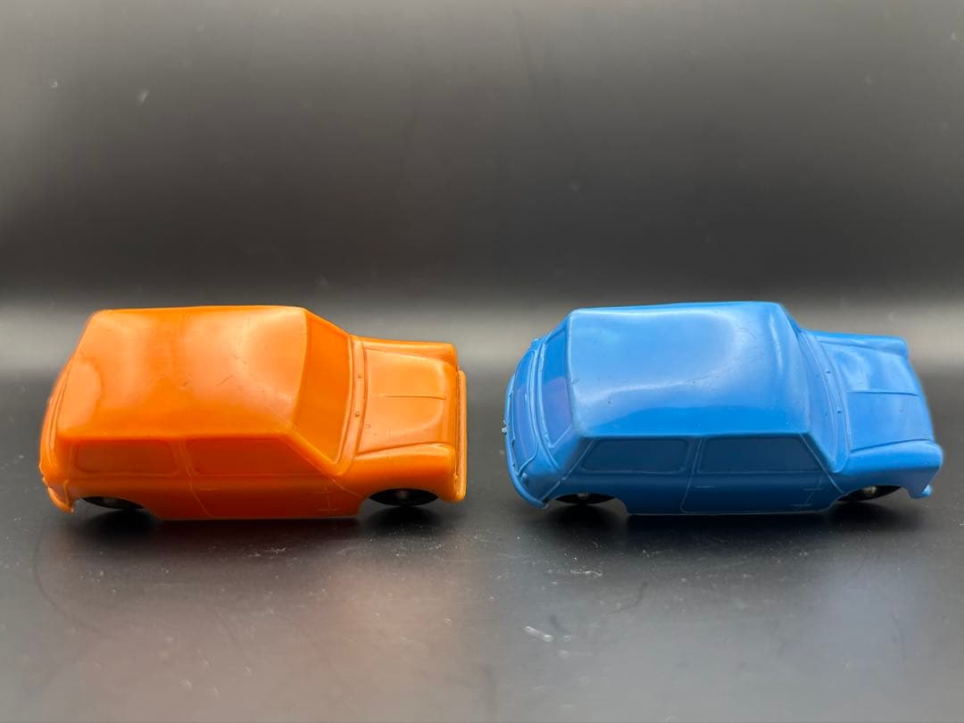 GALANITE スエーデン製　ガラニテ　ソフビ製　ミニクーパー　4台　ミニカー