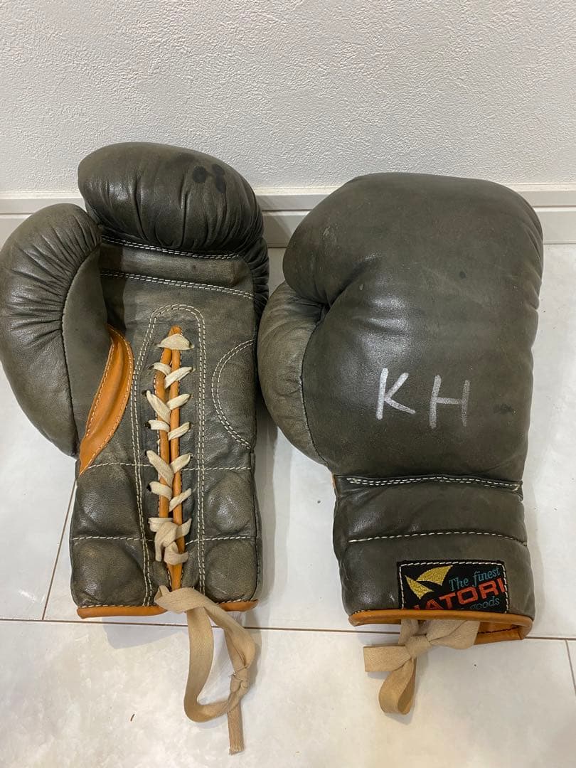 当時物 アンティーク ボクシング　グローブ　hatori