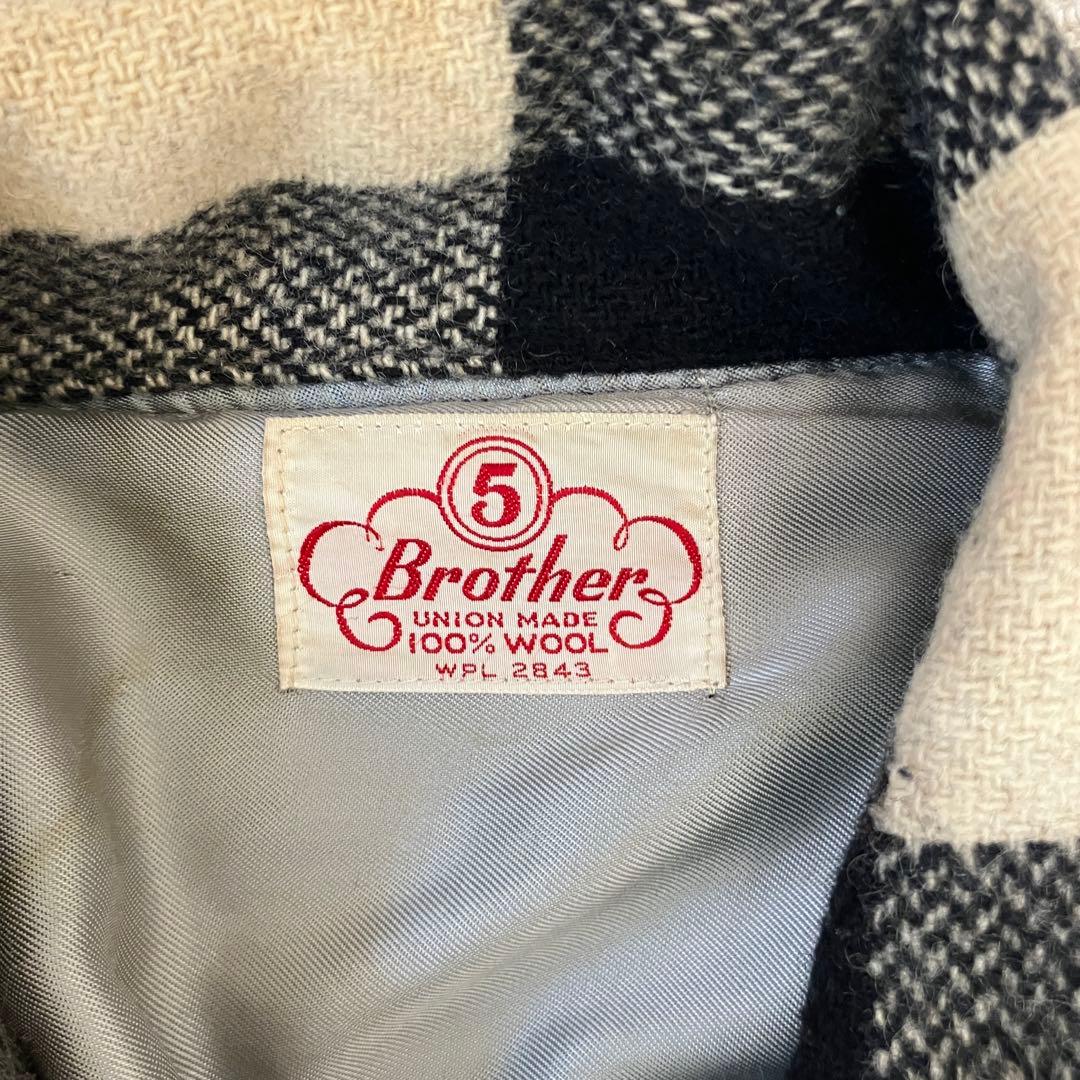 50s FIVE BROTHER バッファローチェック CPO ウールジャケット