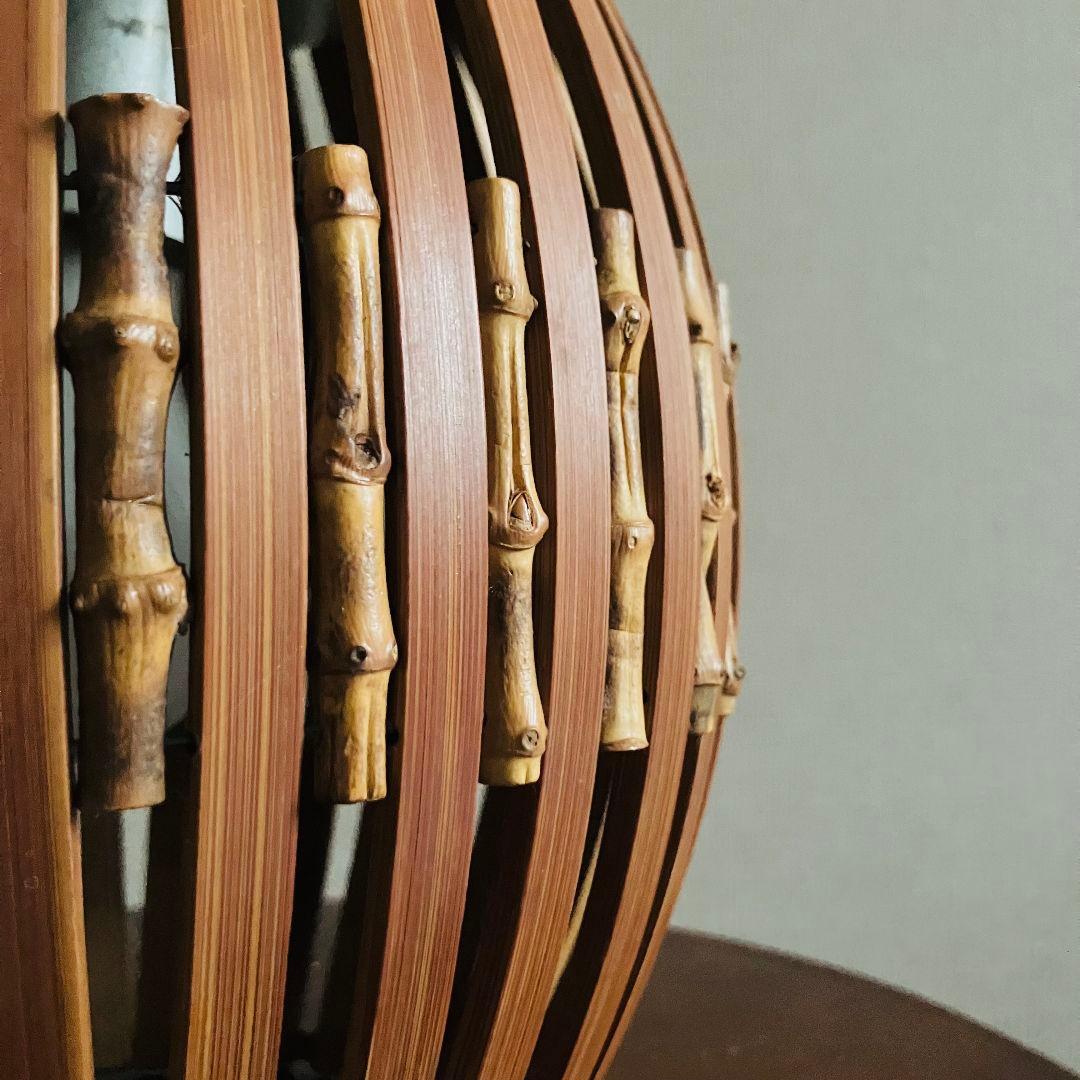 70'S 民藝 ヤマギワ 竹 ペンダントライト セット ジャパニーズモダン