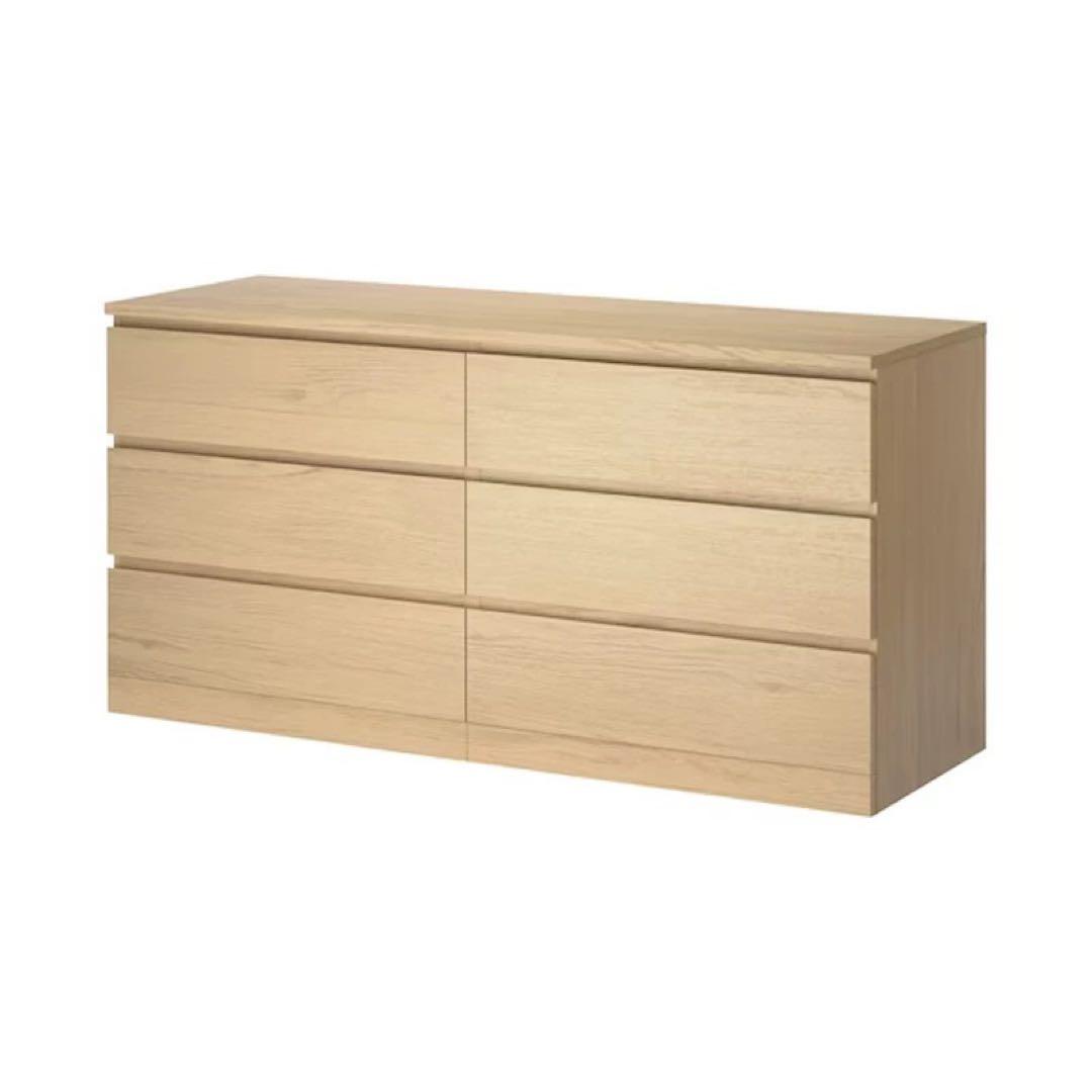 【引取or着払い】IKEA MALM マルム　チェスト　シェルフ