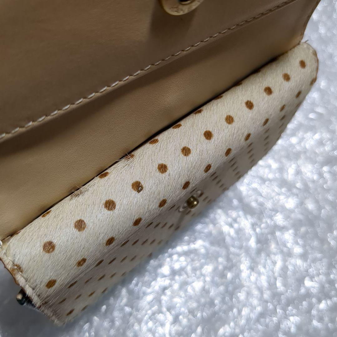 グリーン系統 がま口 折り財布 新品未使用 ペルケ